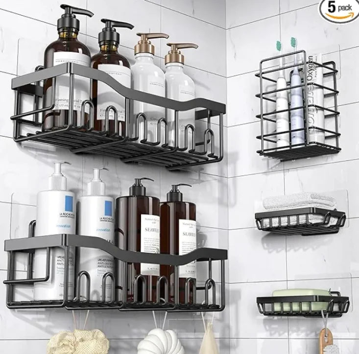 Bathroom Wall-mounted Storage Rack - Modern &amp; Organization