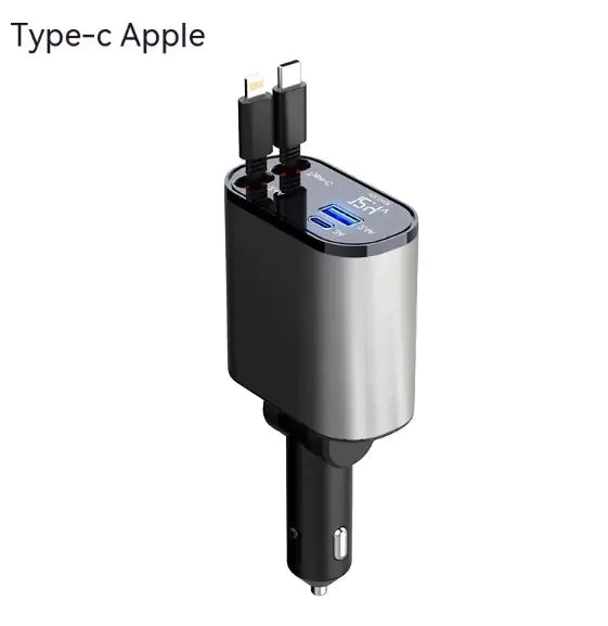 4in1 Car USB Charger – Fast Charging Adapter