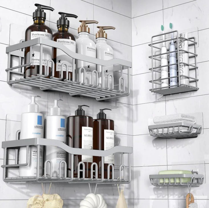 Bathroom Wall-mounted Storage Rack - Modern &amp; Organization