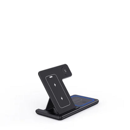 3 In 1 LED Fast Wireless Charger – Foldable Stand
