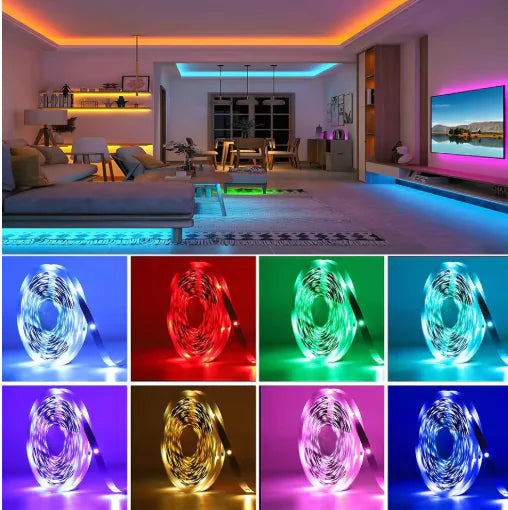 Versatile LED Strip Lighting - Bluetooth, IR & USB Powered